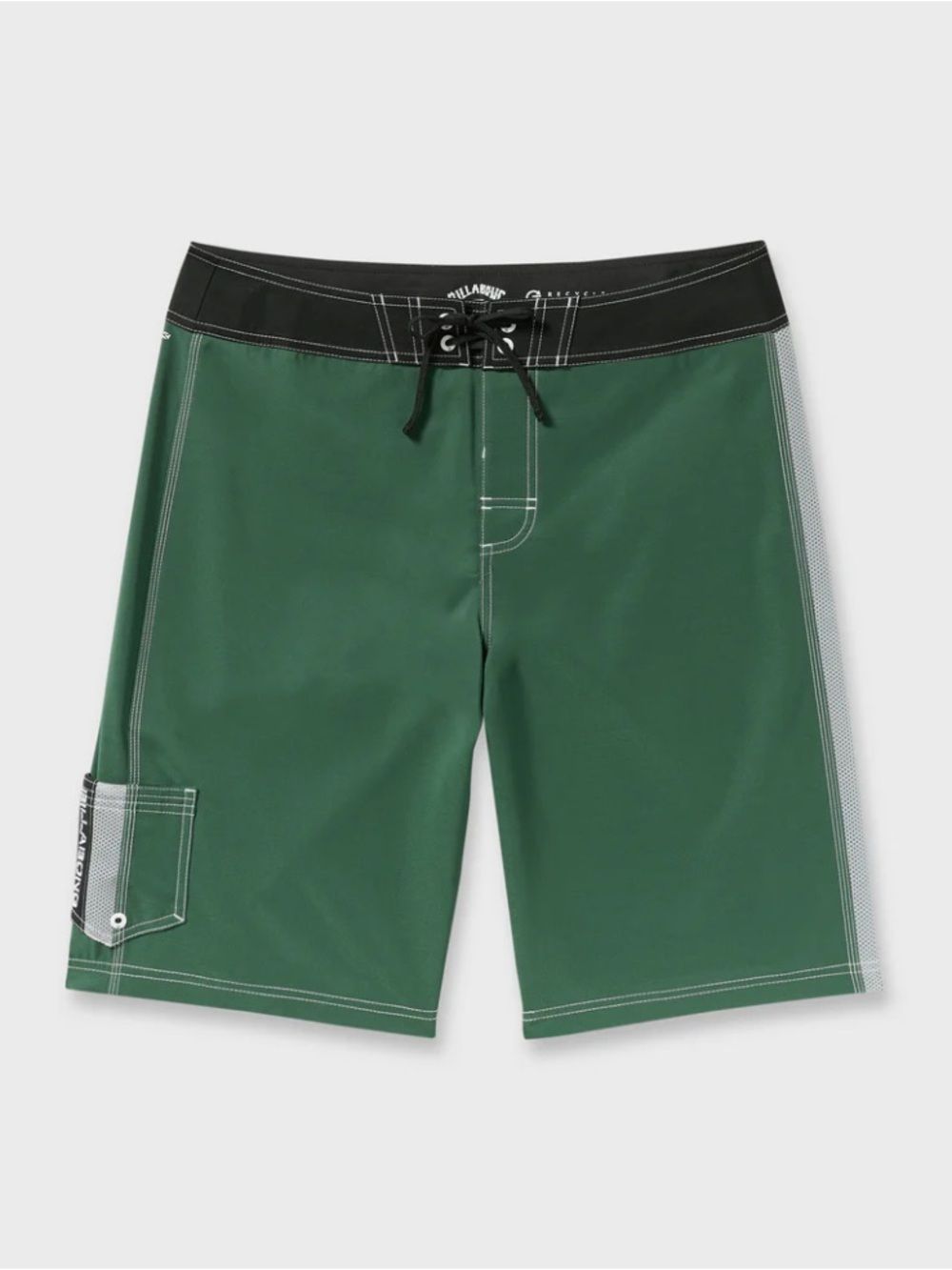 Billabong 22” Green Boardshorts with Black Waistband